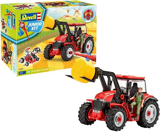 Конструктор Revell трактор Tractor with Loader and Figure червоний 00815