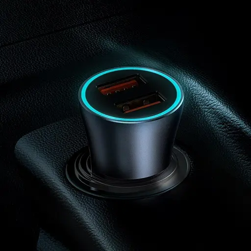 Автомобільний зарядний 40 ватів 2 порти Baseus Golden Contactor Pro CCJD-A0G - фото 5