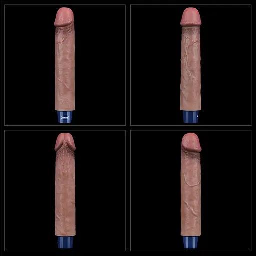 Вібратор Lovetoy Real Softee 9" Platinum Silicone 22.8 см коричневий - фото 14