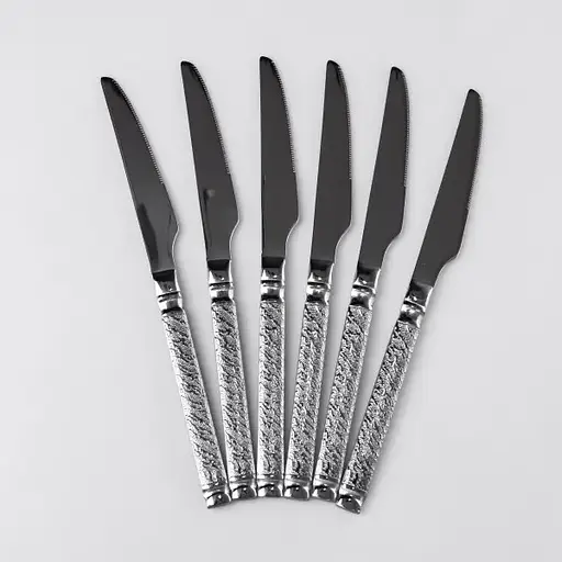 Набор ножей для стейка Yiwu 6 штук из нержавеющей стали 23 см комплект ножи кухонные принадлежности HP-16978-09 - фото 1