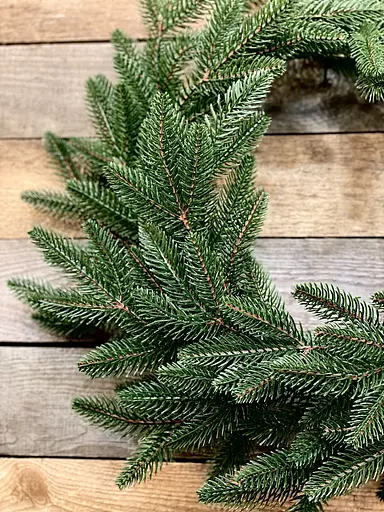 Вінки хвойні різдвяні Hvoya Classic литі зелені 50 см 10 шт. - фото 4