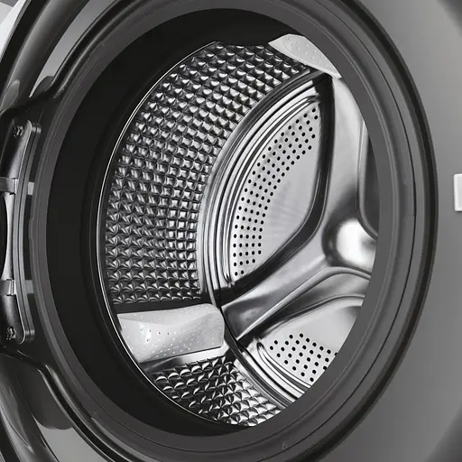 Стирально-сушильная машина Haier фронтальная 8(5) кг 1400 A 46 см дисплей пара инвертор люк черный прямой привод серебристый - фото 7