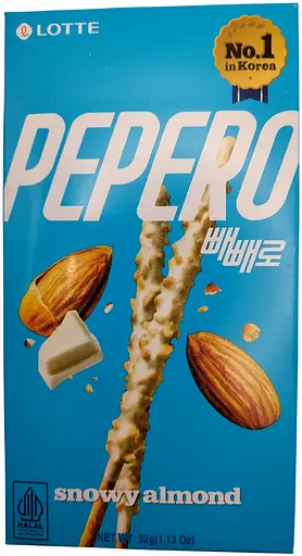 Палички Lotte Pepero Snowy Almond 32 г
