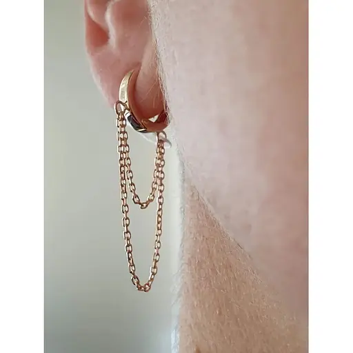 Золотая моносерьга Tango. 470615Ш - фото 2