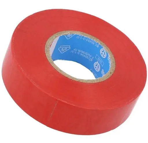 Ізоляційна стрічка Tesa SPVC +90°C 7000V 20 м х 19 мм червона
