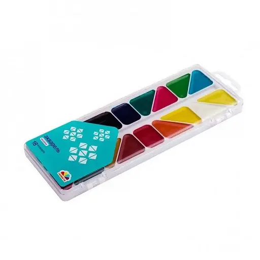 Акварельні фарби ГАММА'UA 300104, 18 кольорів - фото 1