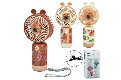 Вентилятор капибара, 14 см, аккумулятор, MK5713 (В ассортименте) - фото 2