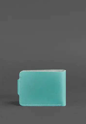 Женское кожаное портмоне 4.3 бирюзовое - фото 5