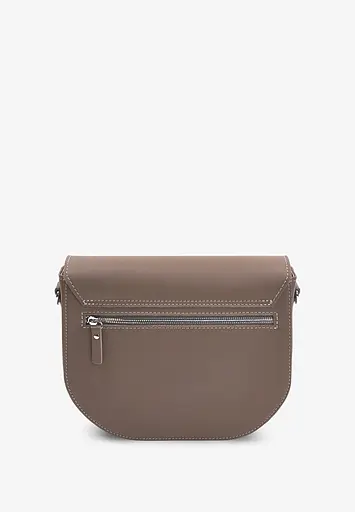 Жіноча шкіряна сумка Ruby L темно-бежева - фото 6