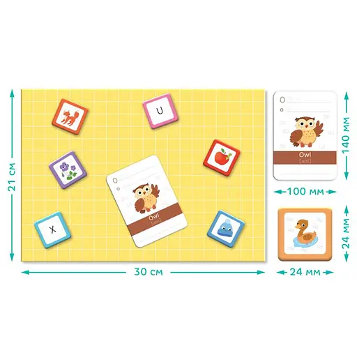 Розвиваюча магнітна гра "Англійська Азбука" DoDo 200214 - фото 4