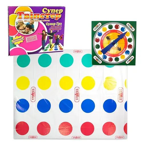 Розважальна гра "Супер Твіпстер" Strateg 379ST ігрове поле 146х110 см - фото 2