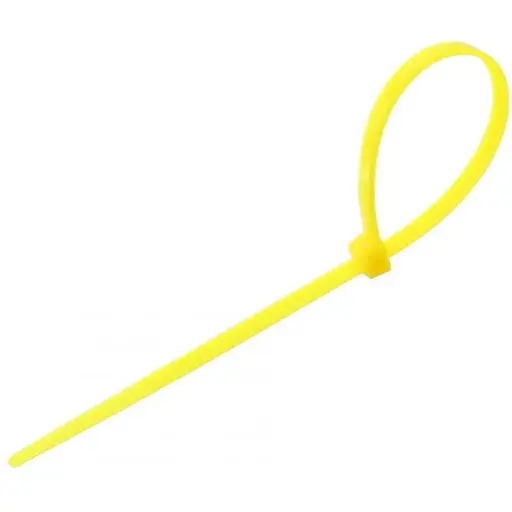 Стяжки для кабелю, 200 мм х 3.6 мм, 100 шт, жовті, Takel - фото 1