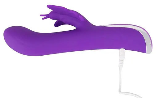 Вибратор-кролик Sweet Smile Rechargeable Rotating 23 см фиолетовый - фото 7