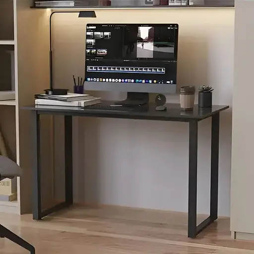 Стол письменный Кнап 2 Ferrum-decor 750x1000x700 Черный металл ДСП Сосна Кембра 16 мм (FRD-106417)