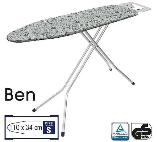 Дошка для прасування Casa Si Ben 110x30 Silver/White Plants (CS98090G323) - фото 2