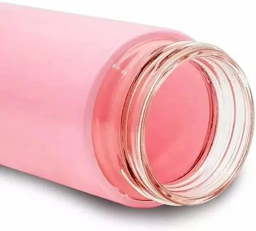 Пляшка для води Nice скляна 400 мл із захистом Pink - фото 2