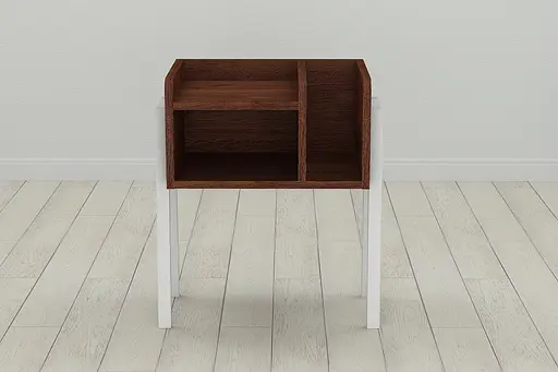 Тумба модульна Ferrum-decor Амелі 540x450x320 метал Білий ДСП Венге 16 мм (FRD-105498)