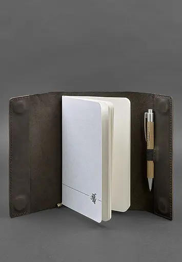 Шкіряний блокнот софт-бук 7.0 темно-коричневий - фото 3