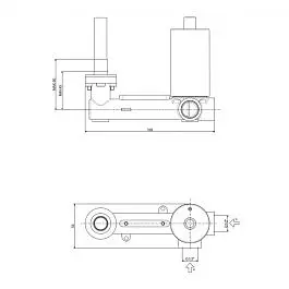 Змішувач для раковини настінний Paffoni Light вилив 248 мм black matt LIG106NO70, Чорний матовий - фото 4