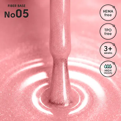 Камуфлирующая база Shelly с нейлоновыми волокнами 05 Fiber Base 12 мл - фото 2