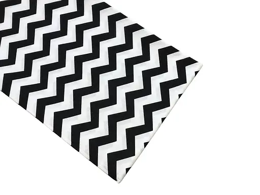 Хлопковая пеленка Moontime 100х80см "Зигзаг черный" - фото 1