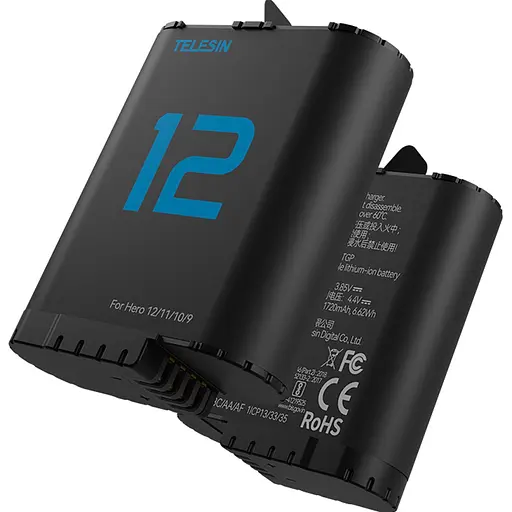 Акумулятор Telesin S0-ECB-02-TGP 1720mAh для GoPro Hero 12/11/10/9 [128325] - фото 3