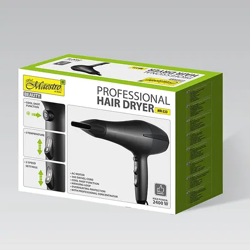 Профессиональный фен Maestro MR-223 - фото 4