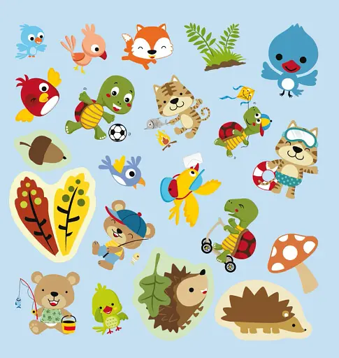 Розмальовки, аплікації, завдання. Тварини. Веселі та кумедні. 40 наліпок - фото 5