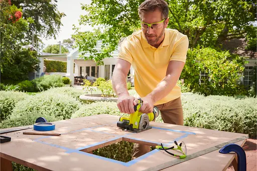 Пила дискова, RYOBI ONE+ R18MMS-0 без АКБ і ЗП - фото 2