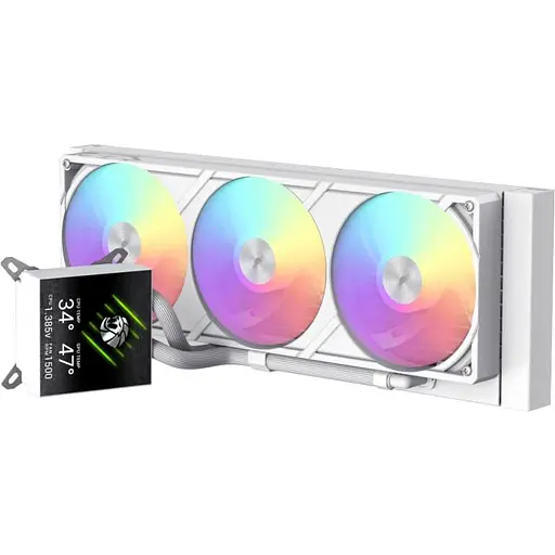 СВО GameMax Glacier 360 LCD White (GLACIER 360 LCD WH) - фото 1