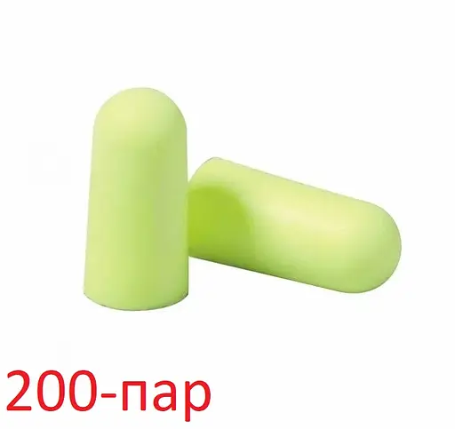 Беруші для сну 3М E.A.R. Soft Yellow Neon SNR 36 дБ 200 пар (866-02-200p)