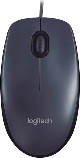 Миша Logitech M90 Full-Size Corded Mouse USB dark (910-001793 / 910-001794) - фото 1