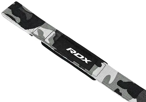 Лямки для тяги RDX W1 Gym Single Strap Camo Gray Plus (WAN-W1CG+) - фото 3