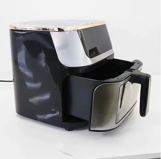 Аэрофритюрница безмасляная Henschll на 12л электрическая с сенсорным управлением 3600Вт Черный - фото 7