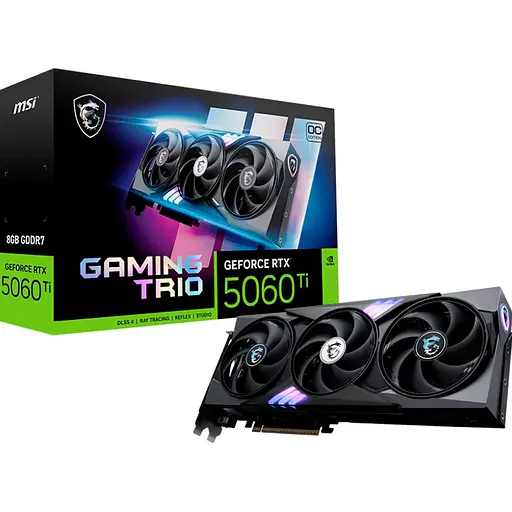 Відеокарта MSI GeForce RTX 5060 Ti 8G Gaming Trio OC (G506T-8GTC) EU [145626]