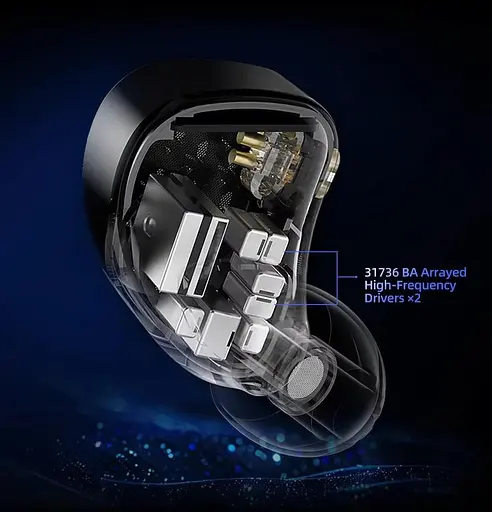 Навушники Knowledge Zenith AM16 Balanced Version Black Mic (90404253) - фото 3