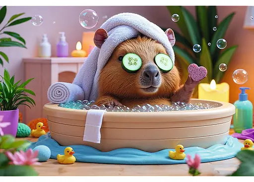 Пазл Trefl Капибара в СПА 160 эл. (15433) - фото 2