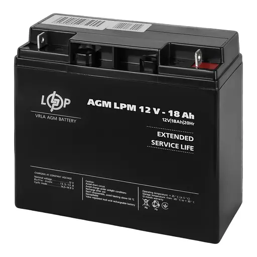 Аккумулятор AGM LPM 12V – 18 Ah - фото 1