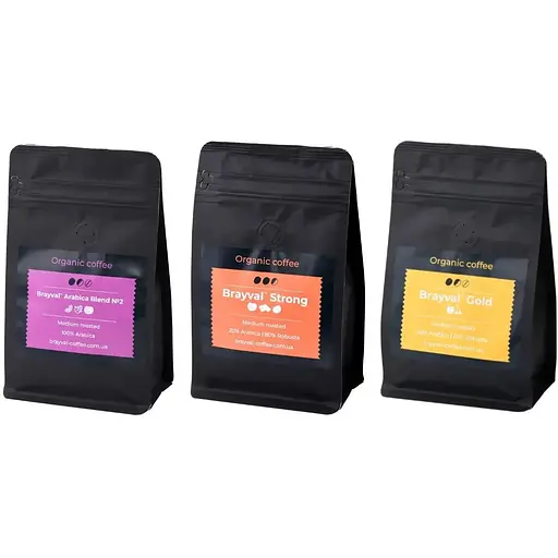 Набір ароматної кави Brayval 3х0.2 кг - фото 1