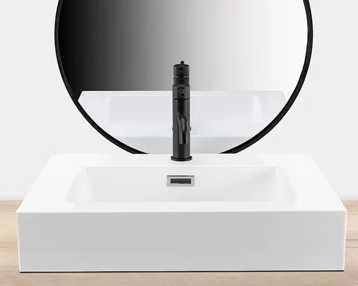 Умивальник Rea Alison 60 white накладний підвісний REA-U6021, Білий - фото 4