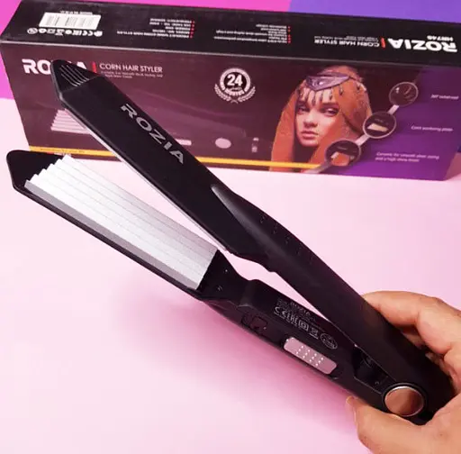 Професійна плойка гофре для кореневого об'єму волосся Rozia HR 746 велике гофре кераміка 30 Вт - фото 2