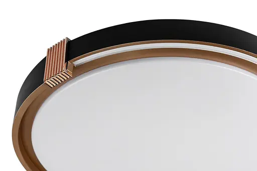 Cвітильник COLISEUM матовий 60W 395*60мм 3000К-6500К з ДК чорне золото - фото 2