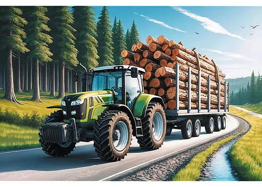 Пазл Trefl Лесной трактор 100 эл. (16493) - фото 2