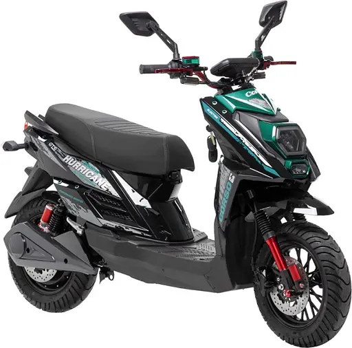 Електроскутер Двомісний Corso Hurricane (2500W 72V/40Ah) Зелений - фото 2