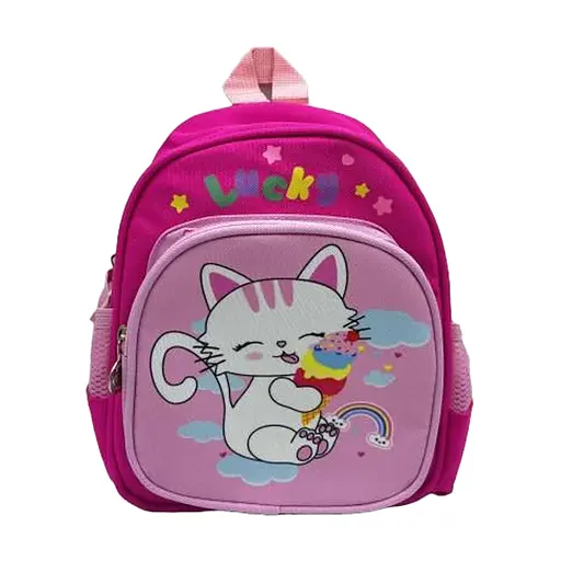 Рюкзак дитячий із тканини Щасливий котик, 26x21x10 см, 805 (В асортименті) - фото 2