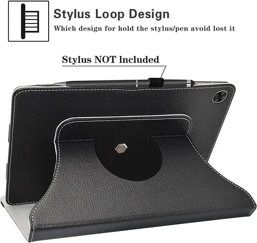 Чехол для планшета LiuShan совместим с Tab M10 Plus чехол 3-го поколения, вращающийся, вращается на 360° функциональный чехол - фото 4