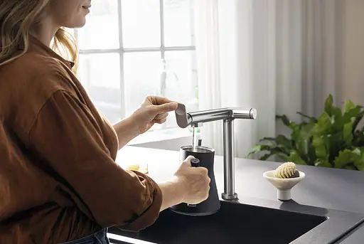 Змішувач Hansgrohe Aqittura M91 FilterSystem 240 1jet кухонний 76804800 Stainless Steel Finish Нержавіюча сталь - фото 2