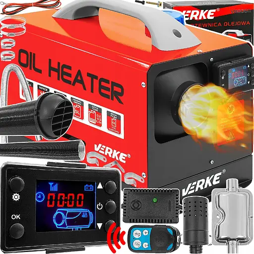 Обігрівач автономний Verke V80060 дизельний 8 кВт 12 V 220 V - фото 2