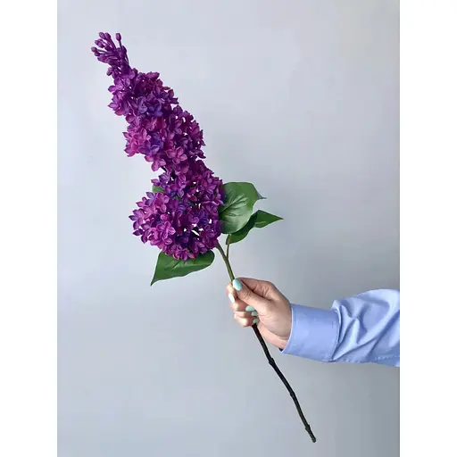 Сирень искусственная латексная Real Touch премиум качество 72 см фиолетовая - фото 8