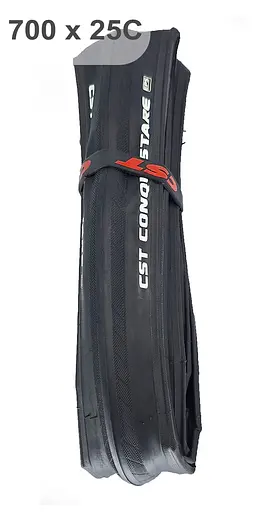 Покрышка складная велосипедная CST CONQUISTARE C1761 dual EPS shielding 28" (700x25C) слик корд 60 TPI (G0001353) - фото 4